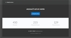 Desktop Screenshot of anyssa.fr